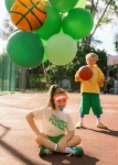 Obrázek Fóliový balonek basketbalový míč – 45 cm/18"