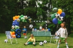 Obrázek Fóliový balonek Happy Birthday fotbal – 45 cm