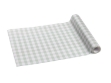 Obrázok z Stolový behúň s kockovaným vzorom v šalviovej farbe – 40×500 cm