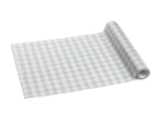 Obrázek Běhoun na stůl s kostkovaným vzorem v šalvějové barvě – 40×500 cm