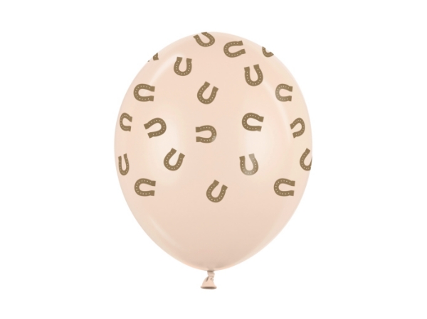 Balonky s potiskem podkova - 30 cm, 6 ks