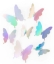 Obrázok z 3D samolepky na stenu – holografickí motýle, 12 ks