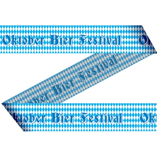 Oktoberfest plastová páska s potiskem – 15 m