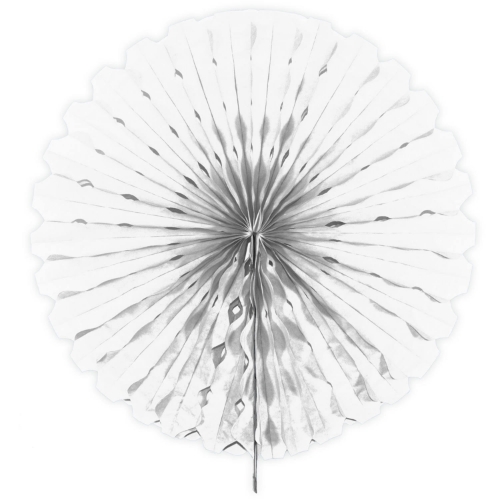 Levně Papírová rozeta bílá – 45 cm