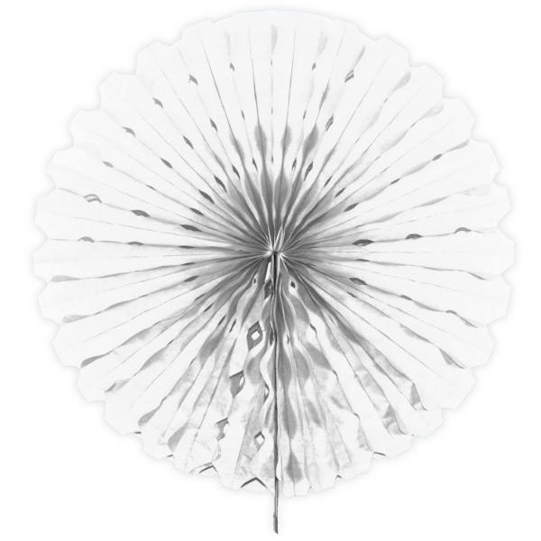 Papírová rozeta bílá – 45 cm
