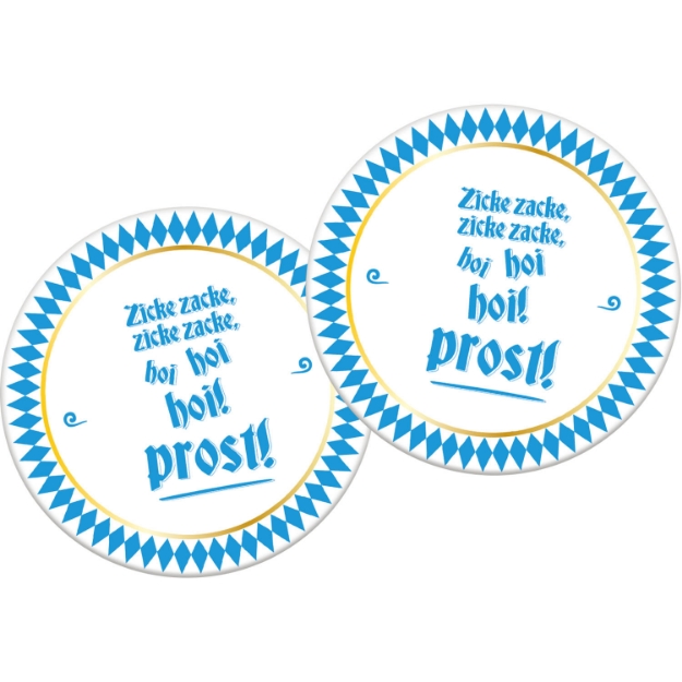 Obrázek Papírové pivní podtácky Oktoberfest – 6 ks