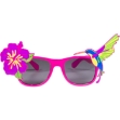 Picture of Pink sunglasses with tropical flower and hummingbird