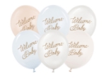 Obrázok z Balóniky Welcome Baby – modrý mix, 6 ks, 30 cm