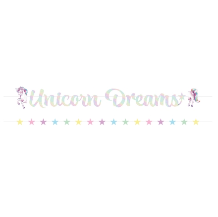 Obrázok z Girlanda Unicorn Dreams s hviezdami – 2 diely