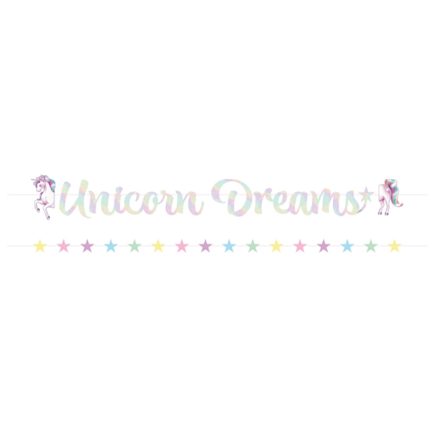Obrázok z Girlanda Unicorn Dreams s hviezdami – 2 diely