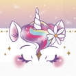 Obrázok z Servítky Jednorožec Unicorn Dreams – 33 × 33 cm, 16 ks