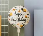 Obrázek Fóliový balonek Staveniště Happy Birthday – 45 cm