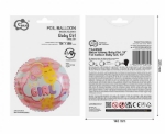 Obrázok z Fóliový balónik Baby Girl so žirafkou – 45 cm