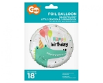 Obrázek Fóliový balonek Malý krokodýl Happy Birthday – 45 cm