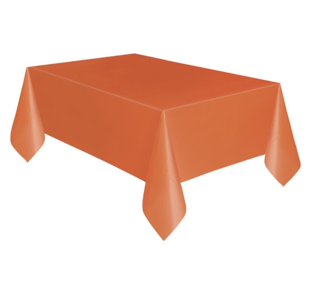 Obrázek Plastový party ubrus oranžový – 137 x 274 cm