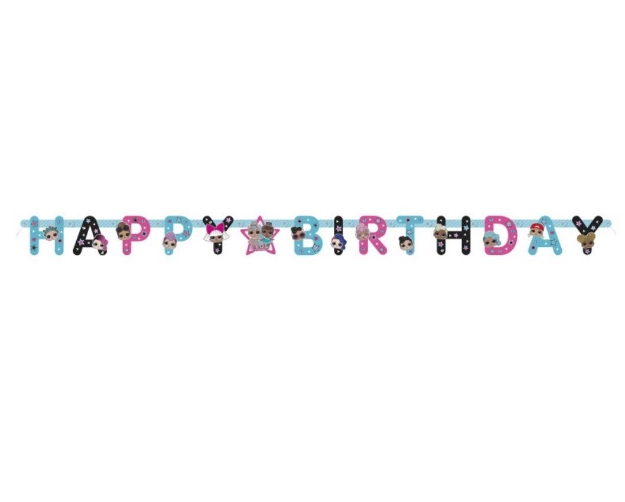 Obrázek Banner Happy Birthday LOL Surprise – 182 cm