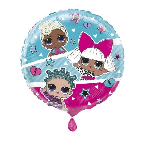 Obrázek Fóliový balonek kulatý LOL Surprise – 46 cm/18"