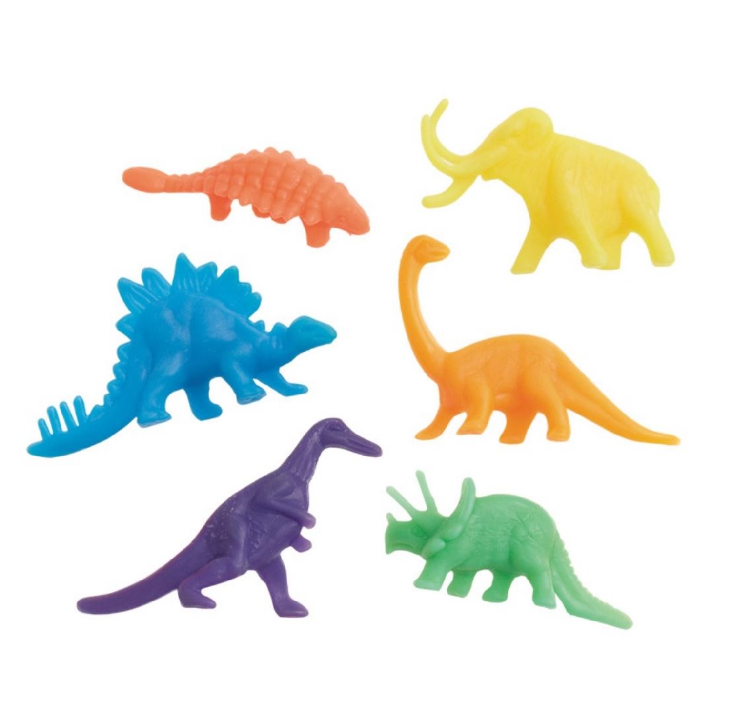 Plastové dinosauří figurky barevné – 12 ks