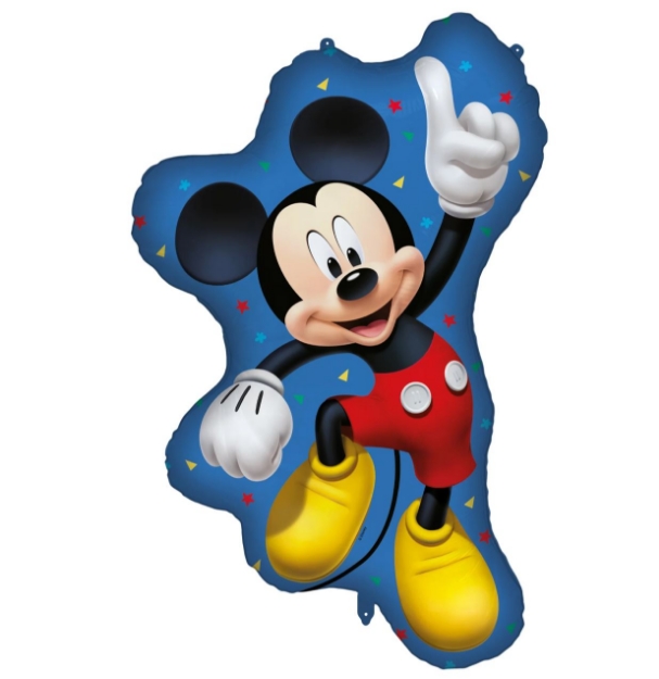 Obrázek Fóliový balonek Mickey Mouse – tvar Mickey, 97 x 60 cm