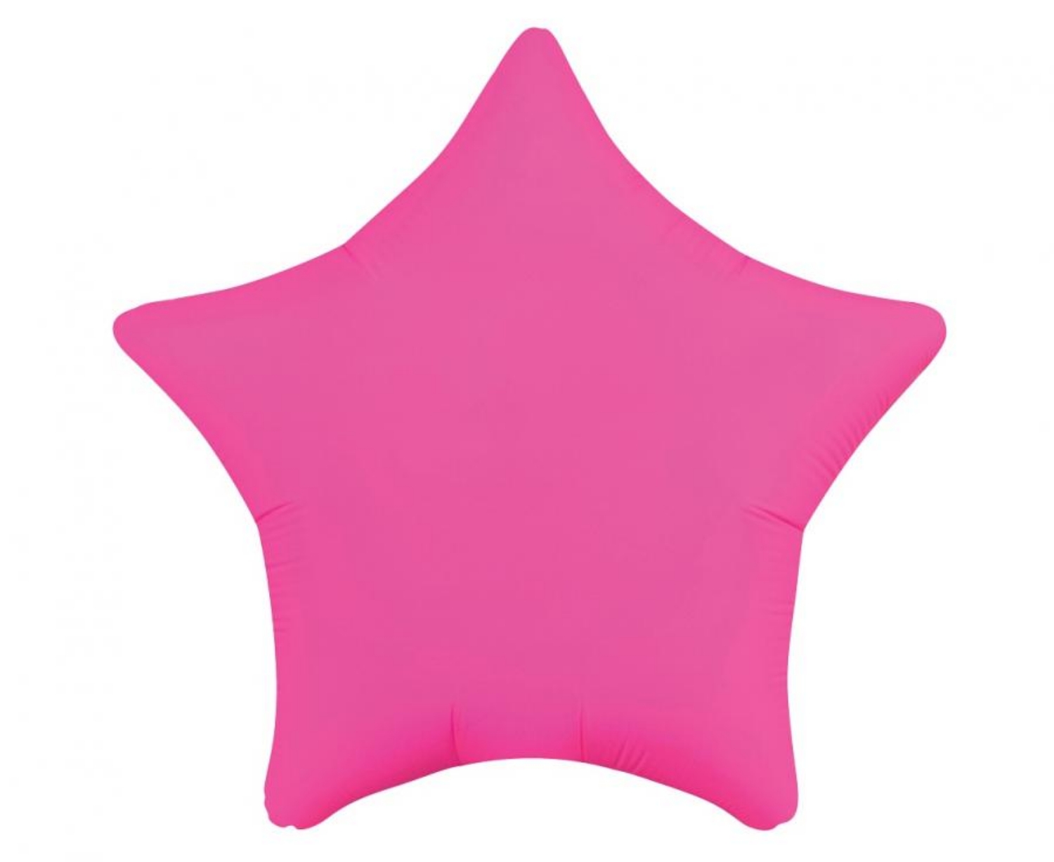 Levně Fóliový balonek hvězda neon fuchsiová – 48 cm