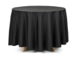 Picture of Round Matte Black Tablecloth - 230 cm