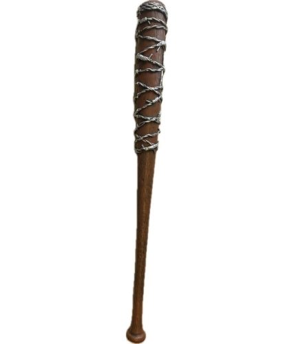 Levně Dekorační baseballová pálka „Lucille“ s ostnatým drátem – 80 cm