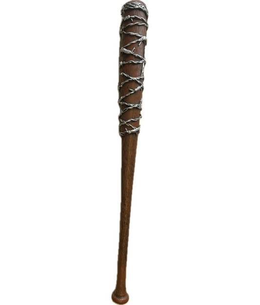 Obrázok z Dekoračná basebalová pálka „Lucille štýl“ s ostnatým drôtom – 80 cm