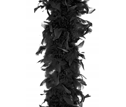 Levně Péřové boa černé – 180 cm, 45 g
