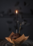 Picture of Cupcake decorations – black bats, 6 pcs.