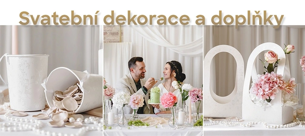 Dekorace na svatbu za super ceny
