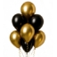 Obrázok z Balónový buket čierno-zlatý – 7 ks, 30 cm