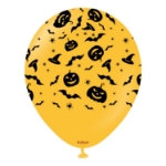 Obrázek Balonky Halloween dýně, netopýři a pavouci – 30 cm, 25 ks