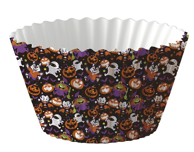 halloween nádobí, halloween muffiny, papírové košíčky, halloween cupcakes