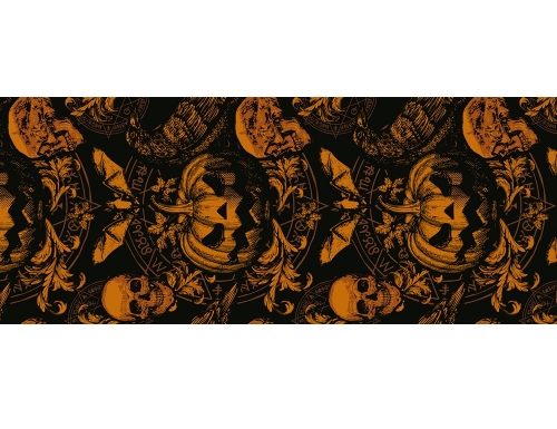 Levně Papírový běhoun na stůl Gothic Pumpkin – 275 x 28 cm