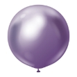 Obří chromový balonek fialový Mirror Violet 90 cm