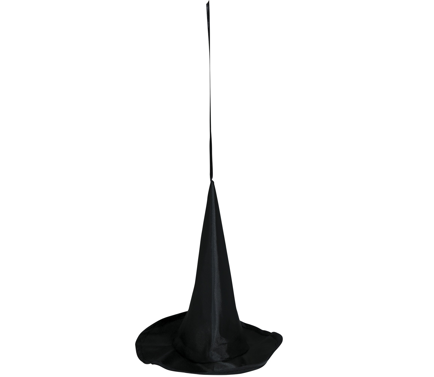 Dekorace visící čarodějnické klobouky – 3 ks, 18 cm, černé