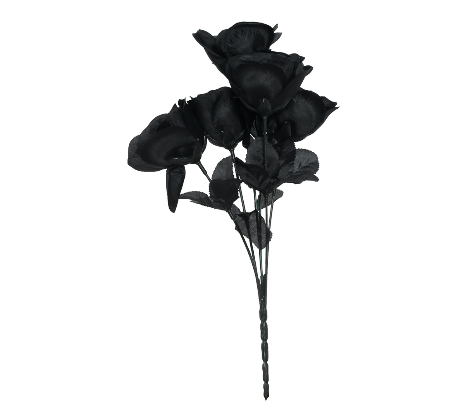 Černé růže ve svazku 35 cm
