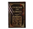 Dekorační kniha Exorcism for Dummies s gotickým obalem, 22 x 15 cm, hnědá