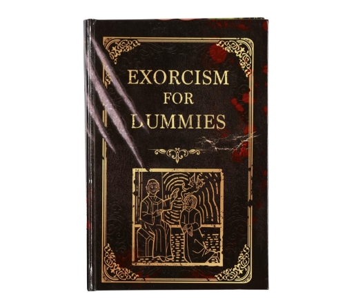 Levně Kniha Exorcism for Dummies – dekorace 22 x 15 cm