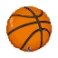 Fóliový balonek ve tvaru basketbalového míče, 46 cm