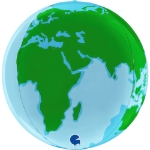 Obrázok z Fóliový balónik Zemegule Globe 4D 38 cm