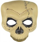 Strašidelná maska kostlivce Witch Doctor s realistickými detaily na Halloween nebo karneval