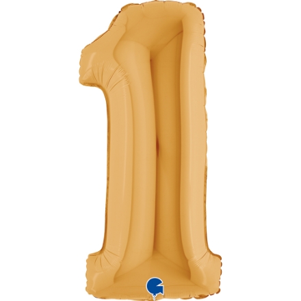 Fóliová číslice zlatá 1 – 102 cm