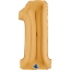 Fóliová číslice zlatá 1 – 102 cm