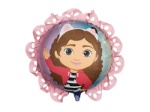 Fóliový balonek Gabby’s Dollhouse s růžovým volánkem 52 cm