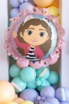 Obrázok z Fóliový balónik Gábinin kúzelný domček s volánikom 52 cm