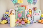 Obrázok z Fóliové balóniky Gabby's Dollhouse Baby Box a ružová mačka – 2 ks