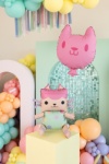 Obrázok z Fóliové balóniky Gabby's Dollhouse Baby Box a ružová mačka – 2 ks