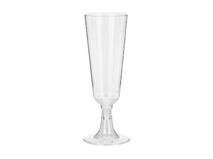 Sada plastových skleniček na šampaňské 150 ml – 8 ks