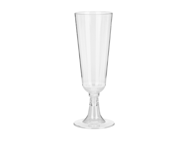 Sada plastových skleniček na šampaňské 150 ml – 8 ks